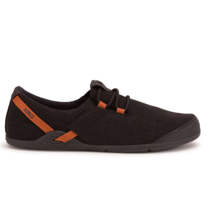 Hana - Casual Canvas Comfort - Men-BLACK / RUST (RAIN-FRIENDLY HEMP)