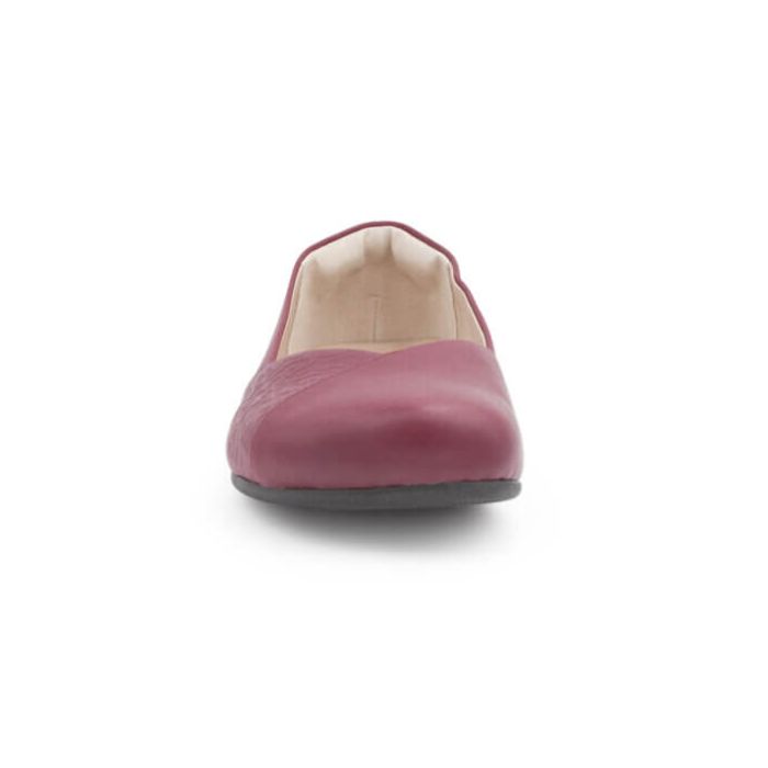 Phoenix Leather - Women\'s Dressy Flat-RASPBERRY