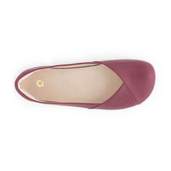 Phoenix Leather - Women\'s Dressy Flat-RASPBERRY