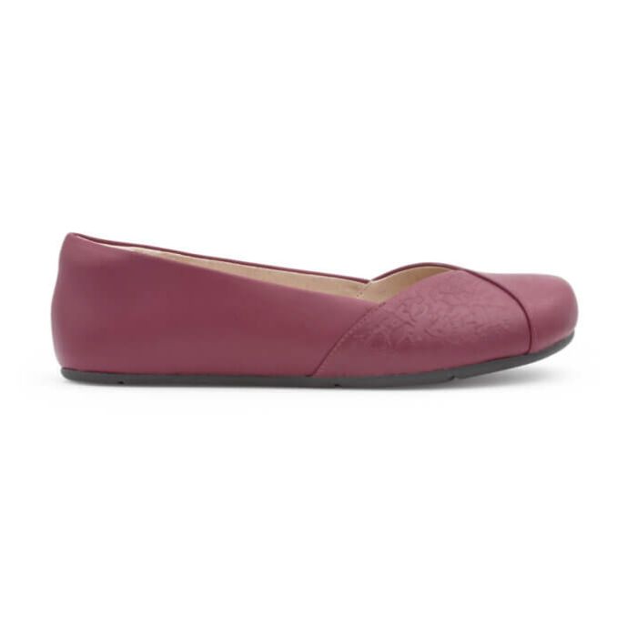 Phoenix Leather - Women\'s Dressy Flat-RASPBERRY