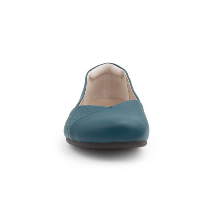 Phoenix Leather - Women\'s Dressy Flat-TEAL