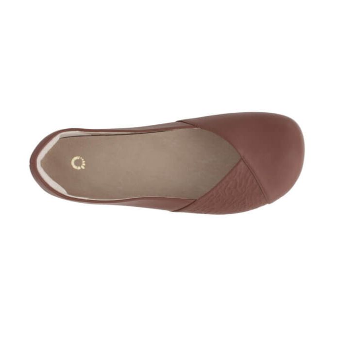 Phoenix Leather - Women\'s Dressy Flat-BROWN