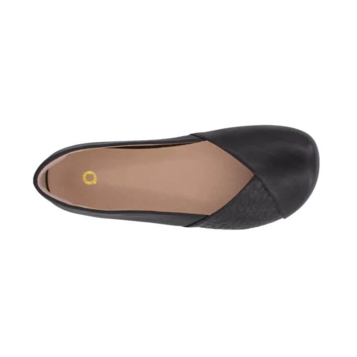 Phoenix Leather - Women\'s Dressy Flat-BLACK