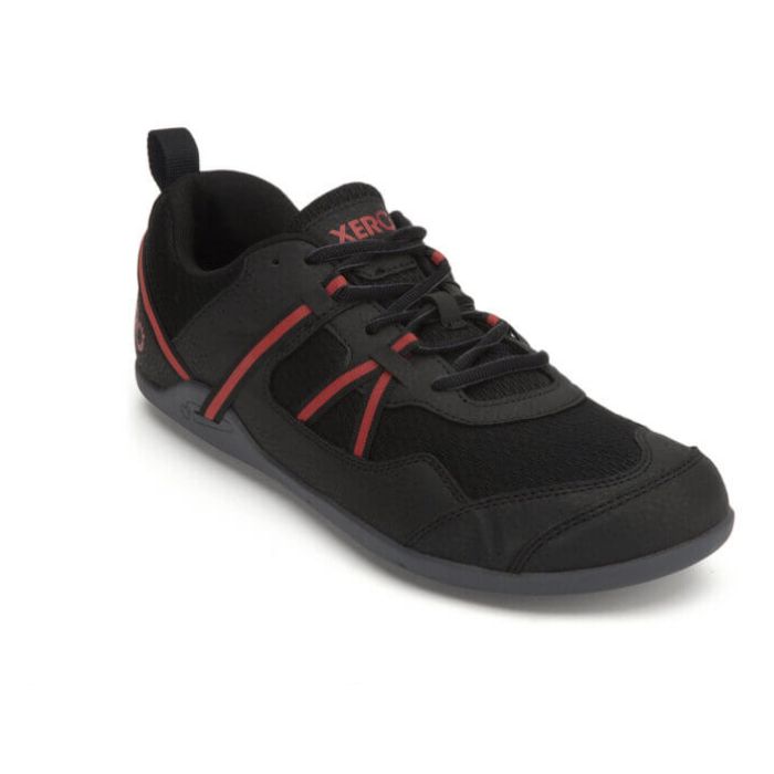 Prio Running and Fitness Shoe - Men-BLACK / SAMBA RED