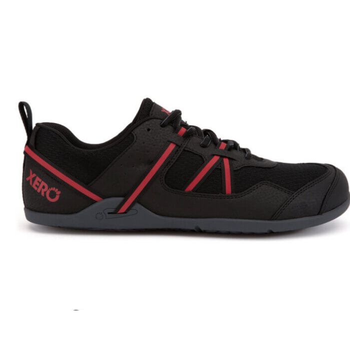 Prio Running and Fitness Shoe - Men-BLACK / SAMBA RED