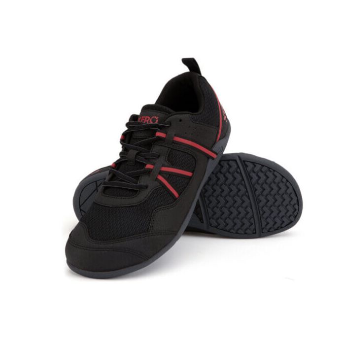 Prio Running and Fitness Shoe - Men-BLACK / SAMBA RED